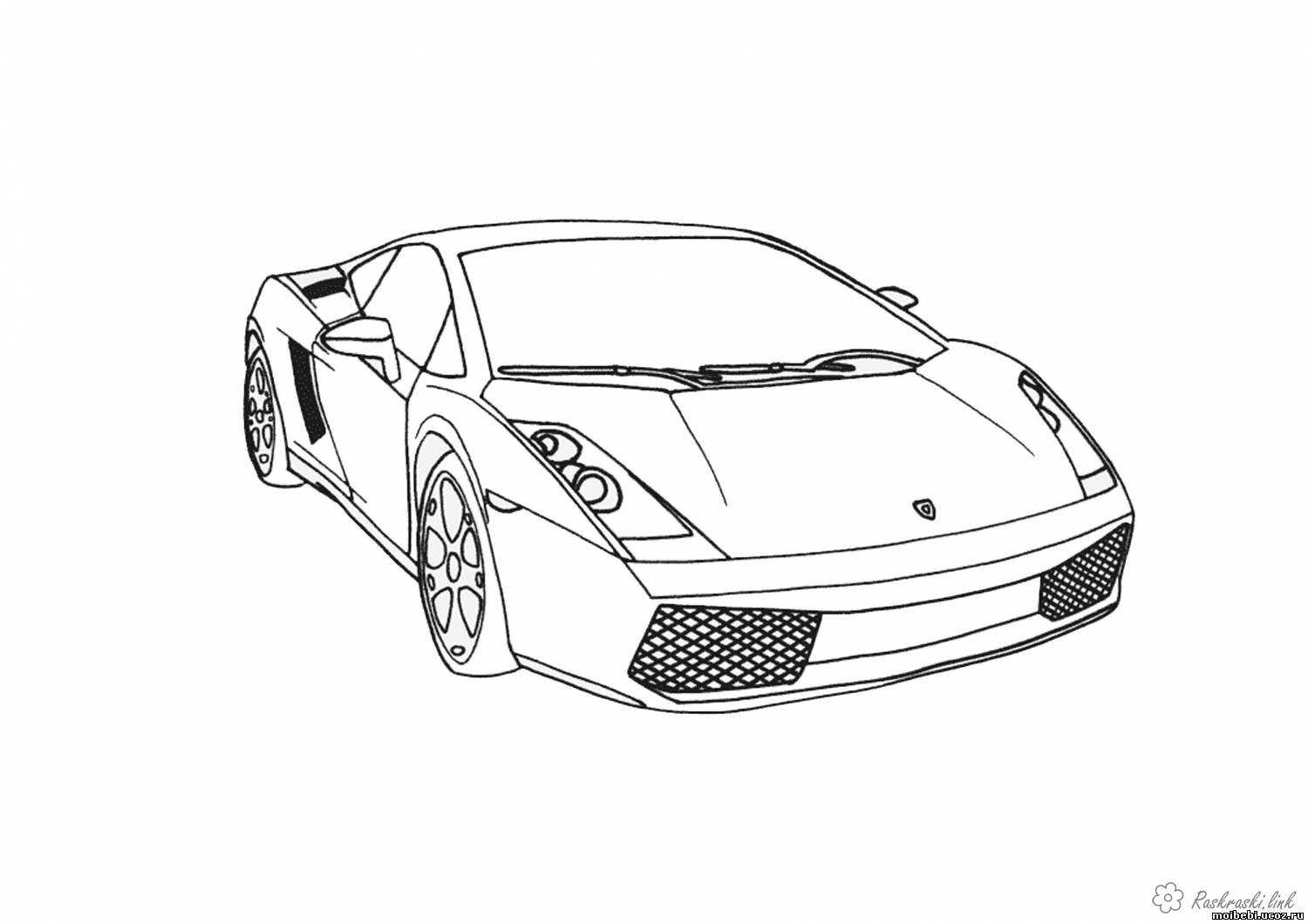 Раскраска Lamborghini Gallardo